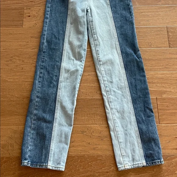 PacSun 90’s Boyfriend Two-Tone Blue Denim Jeans 26 - Picture 3 of 8